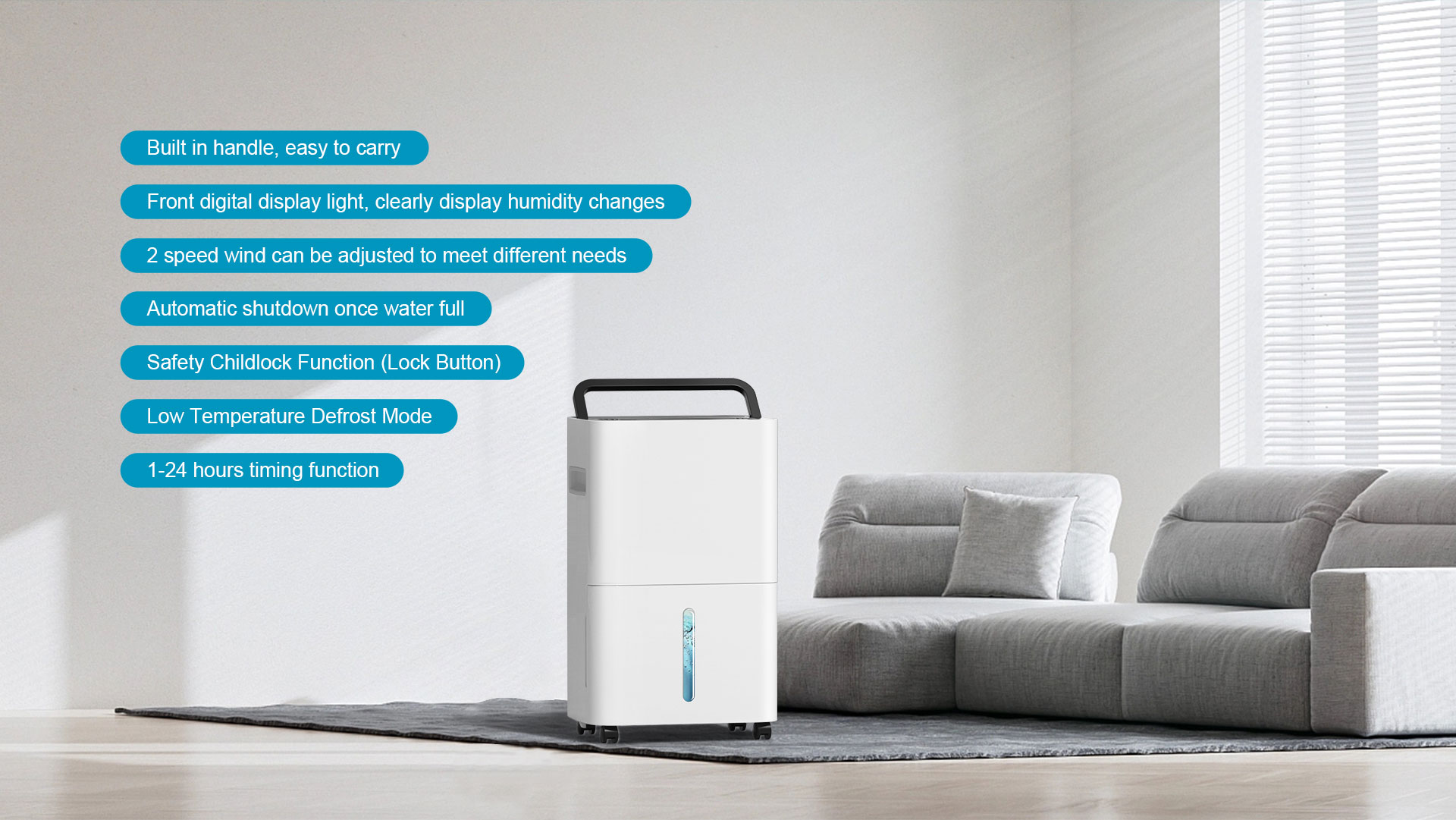 Multi-functional dehumidifier